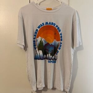 NWT Mother denim Nature Graphic Tee - White
